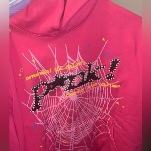 Pink Punk Spider hoodie